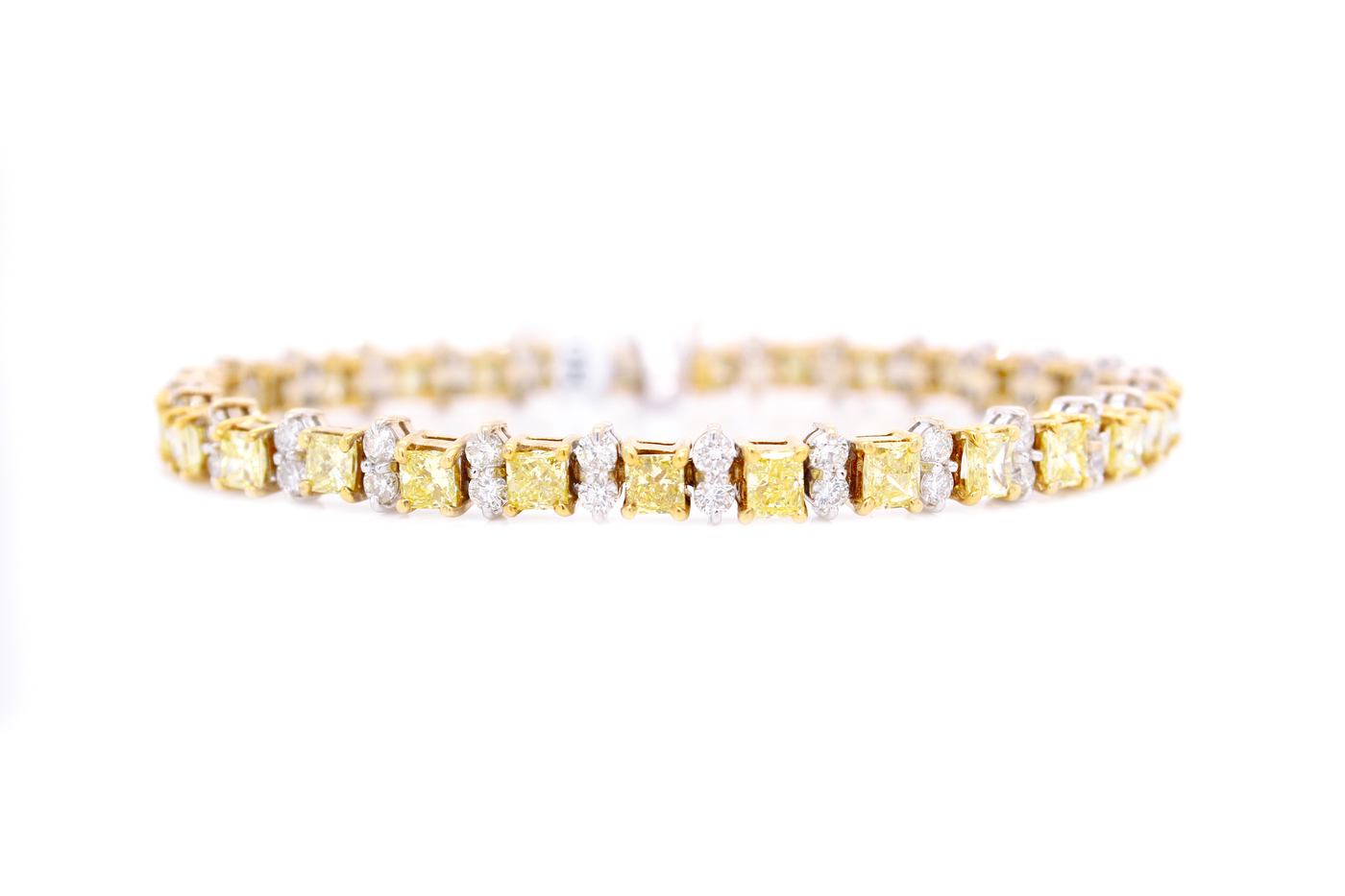 10.50ct Fancy Yellow Diamond Bracelet