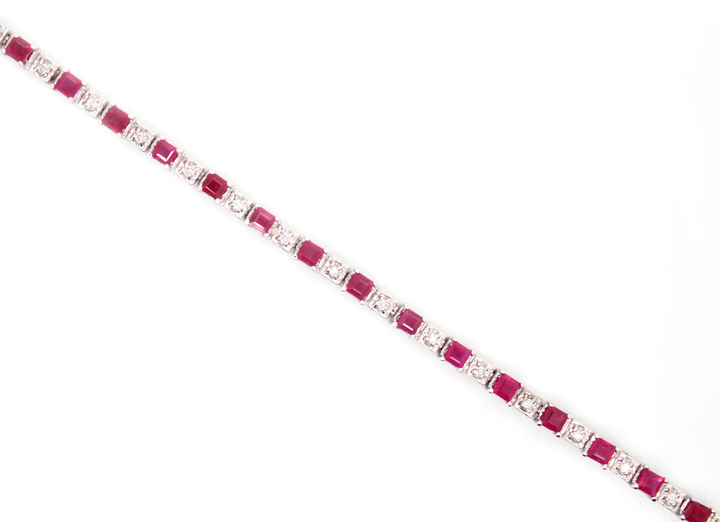 4.25ct Ruby and Diamond Bracelet