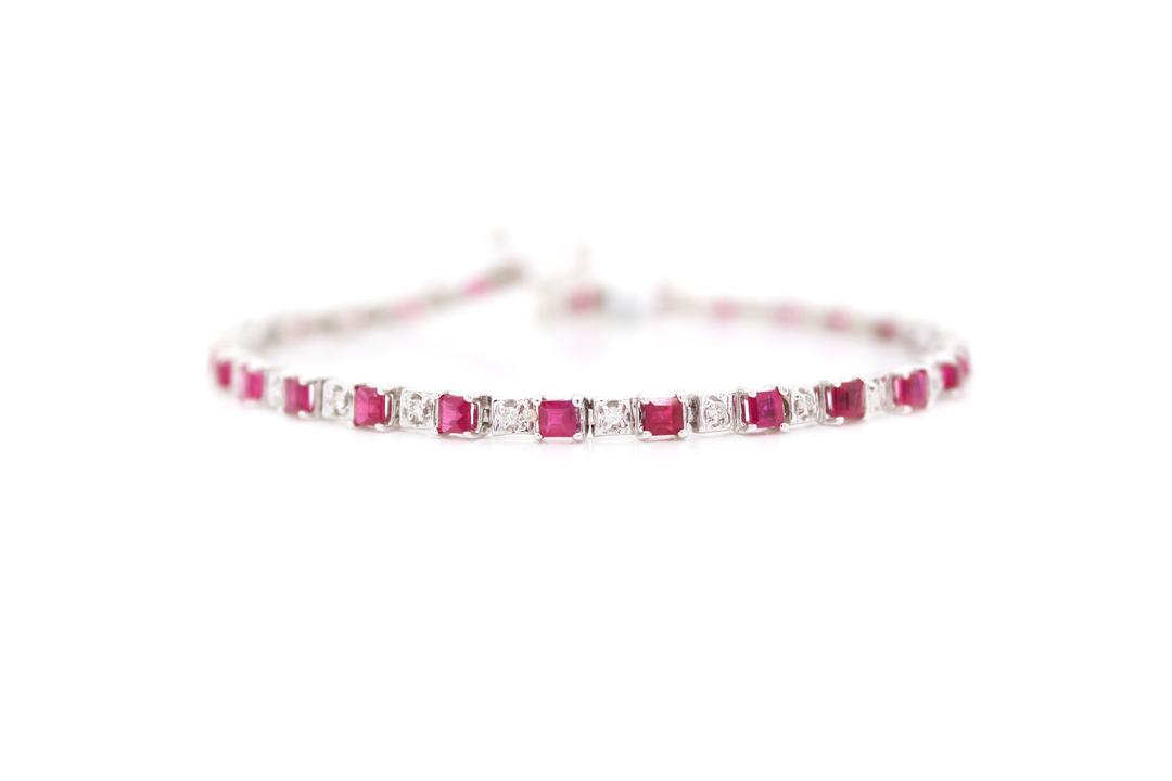 4.25ct Ruby and Diamond Bracelet