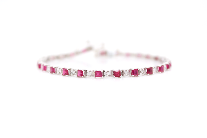 4.25ct Ruby and Diamond Bracelet
