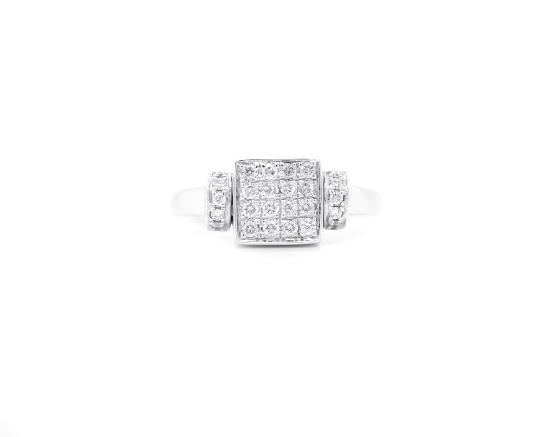 1ct Black Diamond and White Diamond Flip Ring