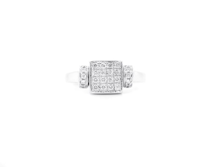 1ct Black Diamond and White Diamond Flip Ring