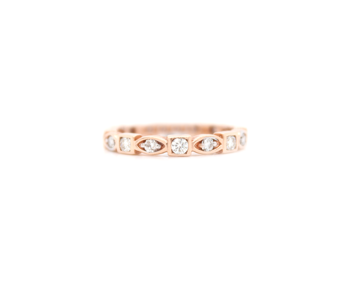Patterned Diamond Ring