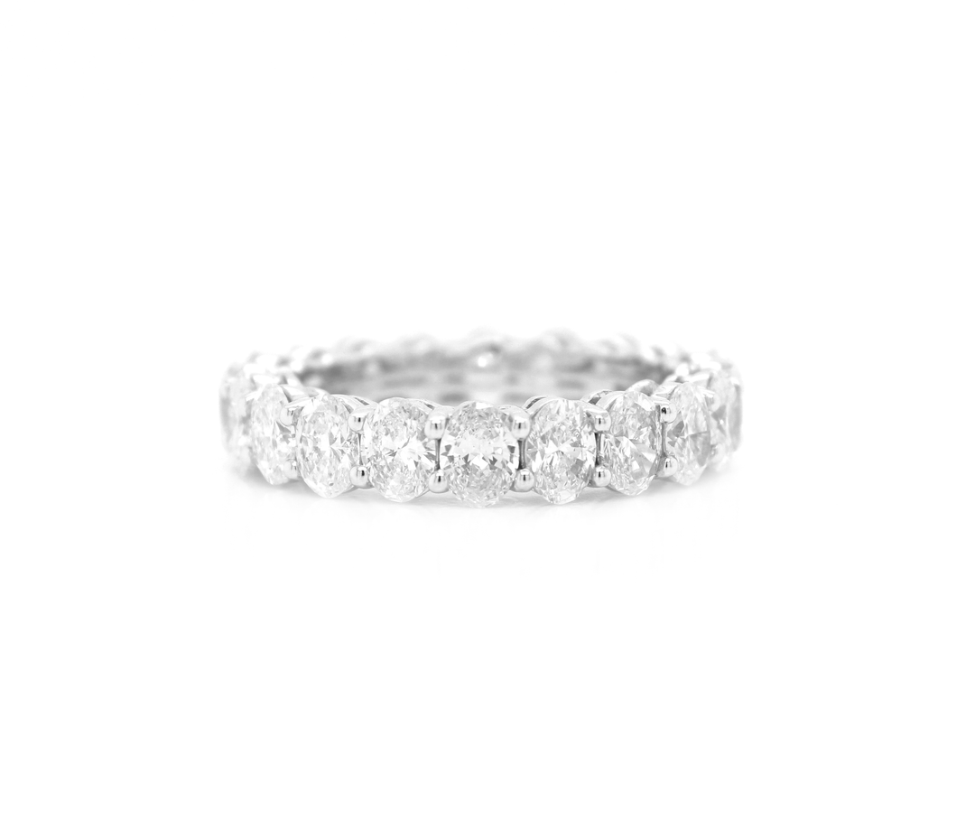 Oval Diamond Eternity Band