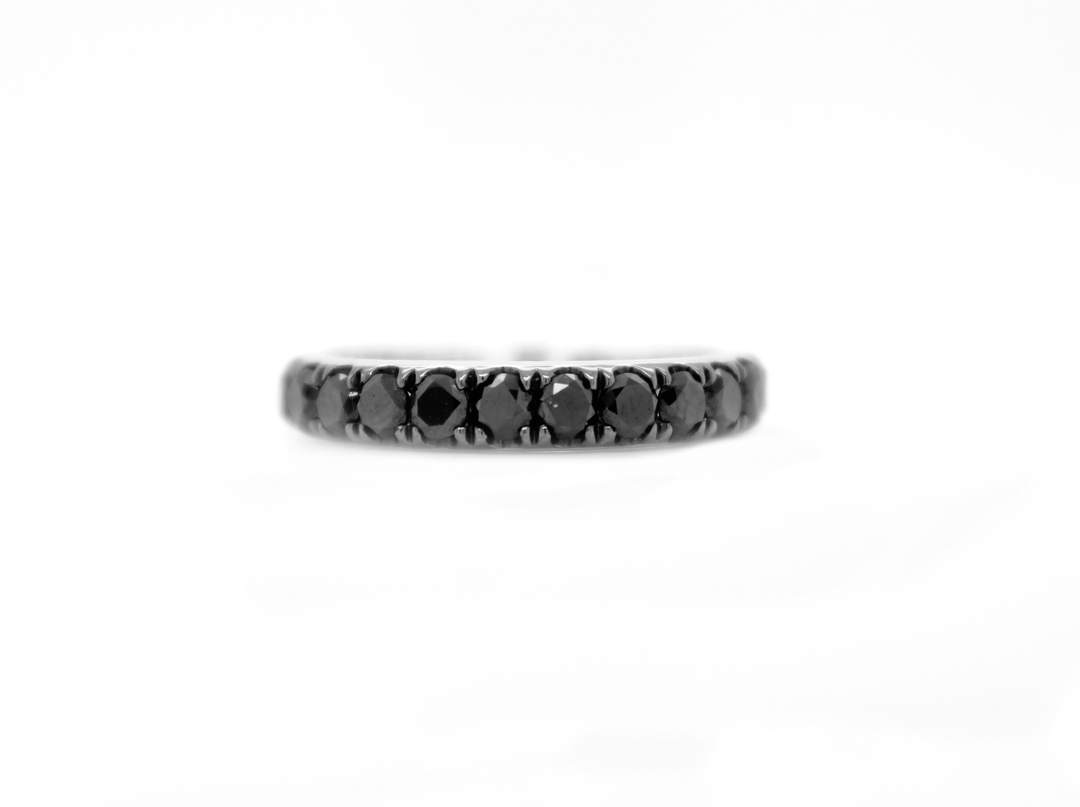 1.25ct Black Diamond Eternity Band