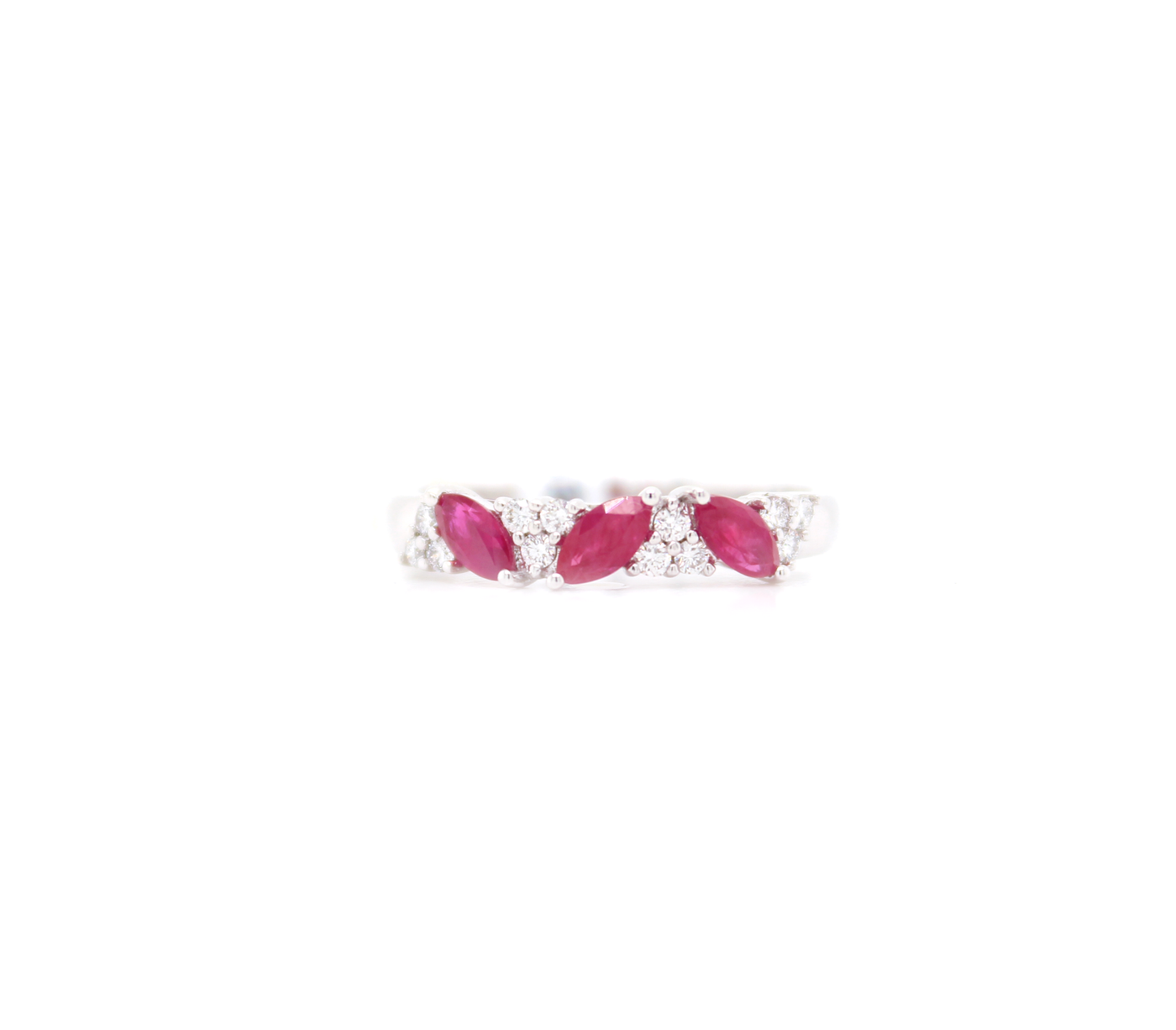 .70ct Marquise Cut Ruby and Diamond Ring