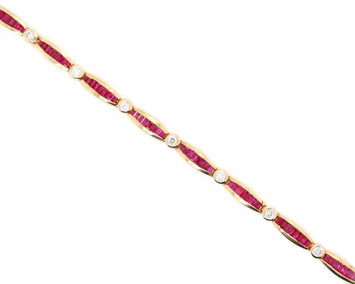 5.75ct Ruby and Diamond Bracelet