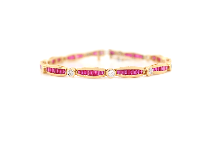 5.75ct Ruby and Diamond Bracelet