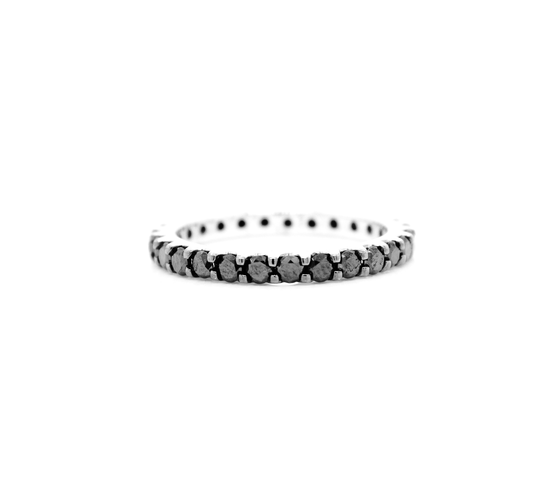 1.50ct Black Diamond Eternity Band