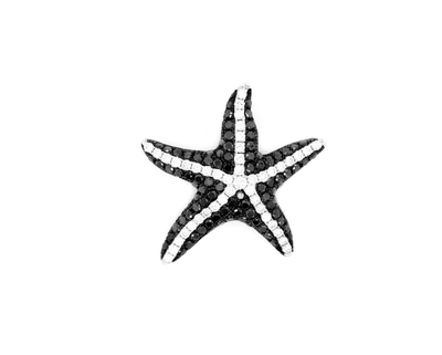 2.30ct Black Diamond Starfish Pendant