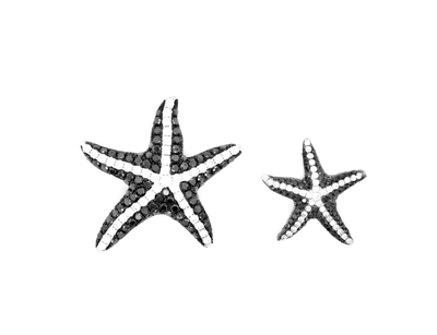 2.30ct Black Diamond Starfish Pendant