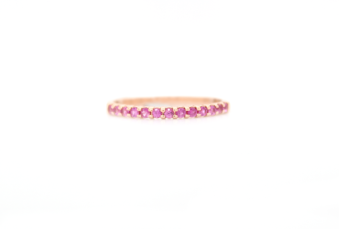 Pink Sapphire Stackable Ring