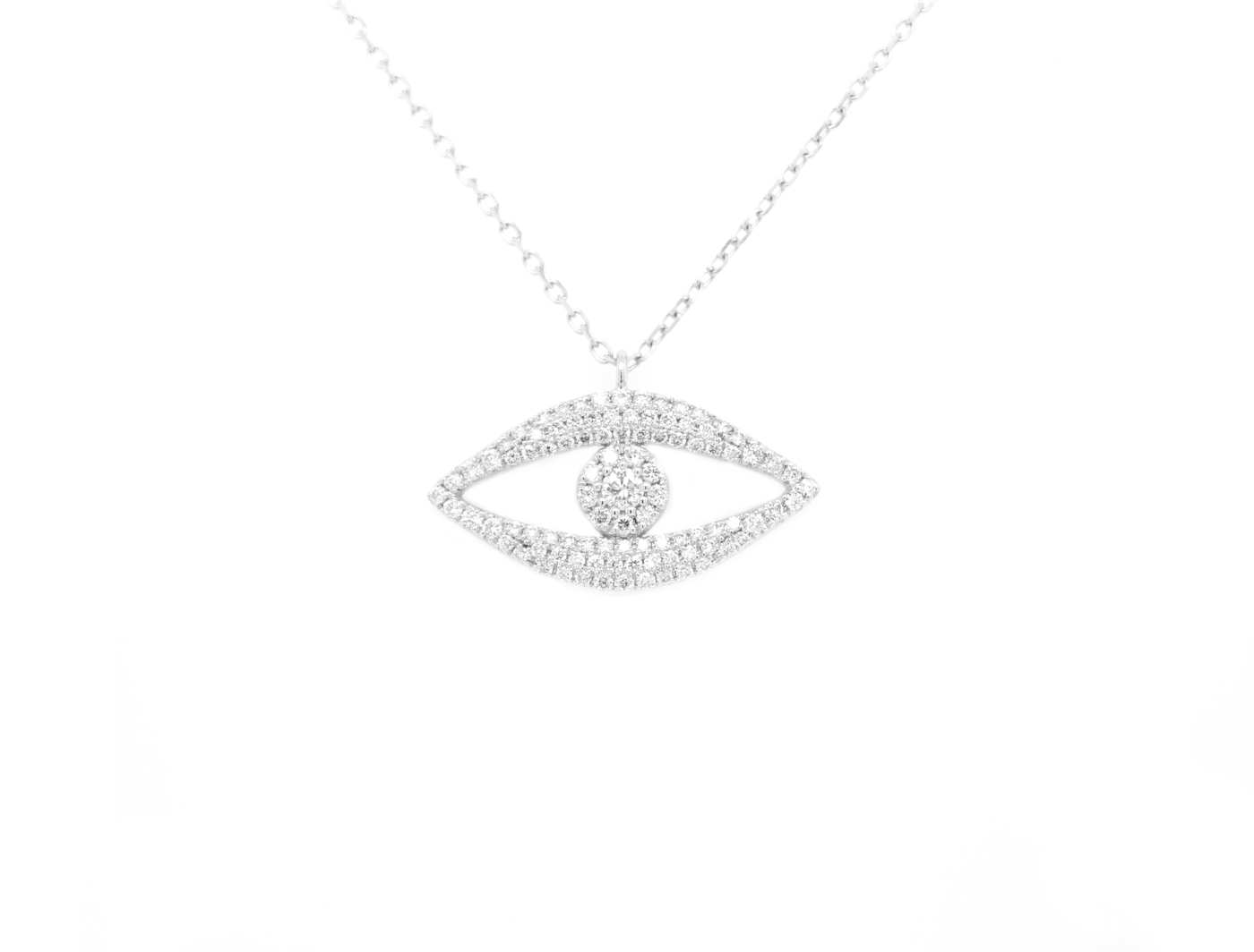 .55ct Diamond Evil Eye Necklace