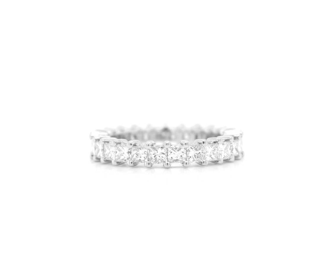 Mini Princess Cut Diamond Eternity Band